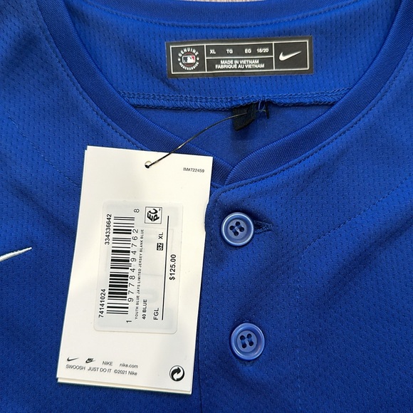 Youth Nike Toronto Blue MLB Baseball Jersey Size XL NWT Brand New - Picture 3 of 7